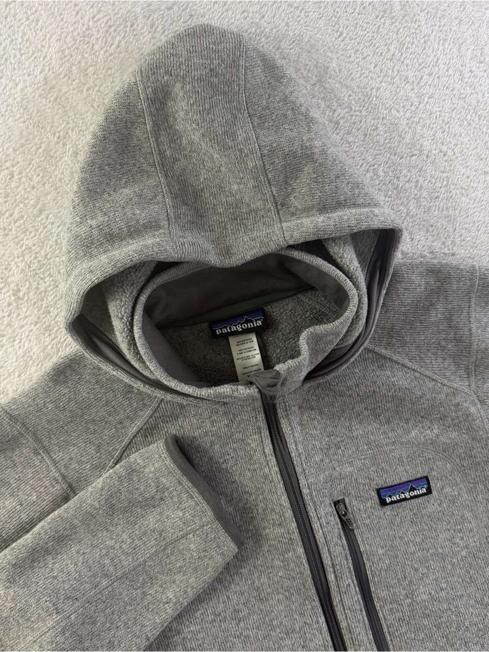 Patagonia Performance Better Sweater Full Zip Hoody jacket Men’s Small Gray